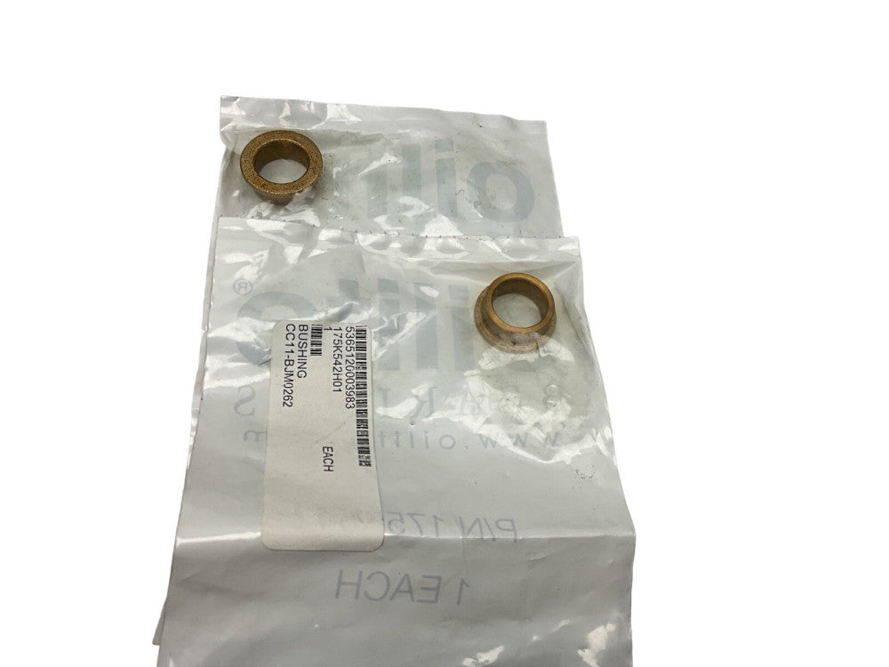 OILITE 175K542 BUSHING FLANGED SLEEVE BEARING LOT OF 2