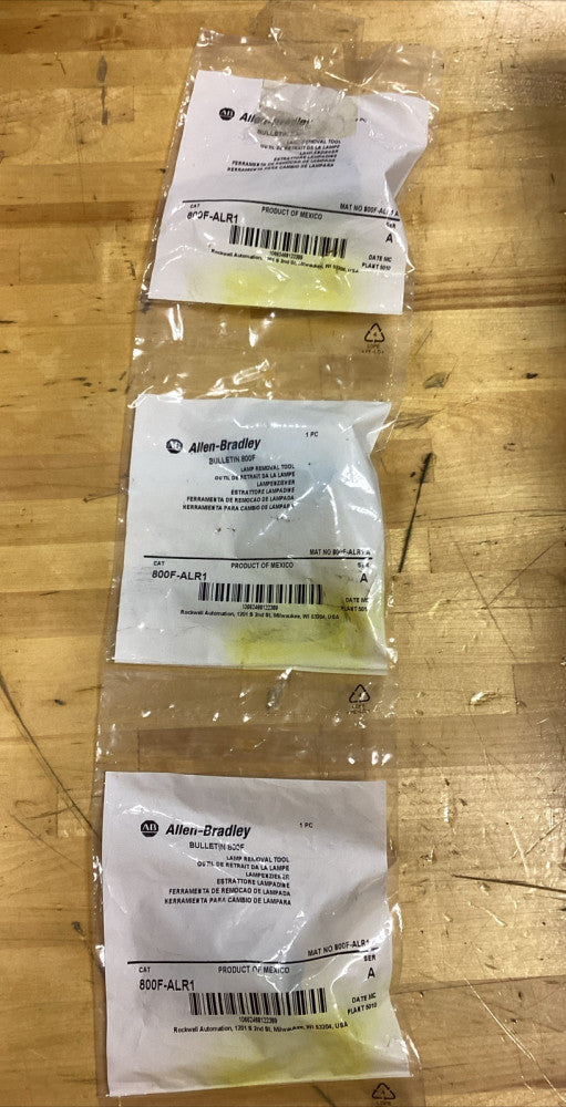 Allen-Bradley 800F-ALR1 Lamp Removal Tool Lot Of 3