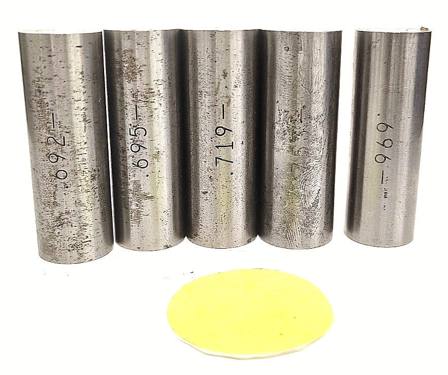 UNBRANDED GAGE PINS 2" OAL STEEL MATERIAL ***LOT OF 5***