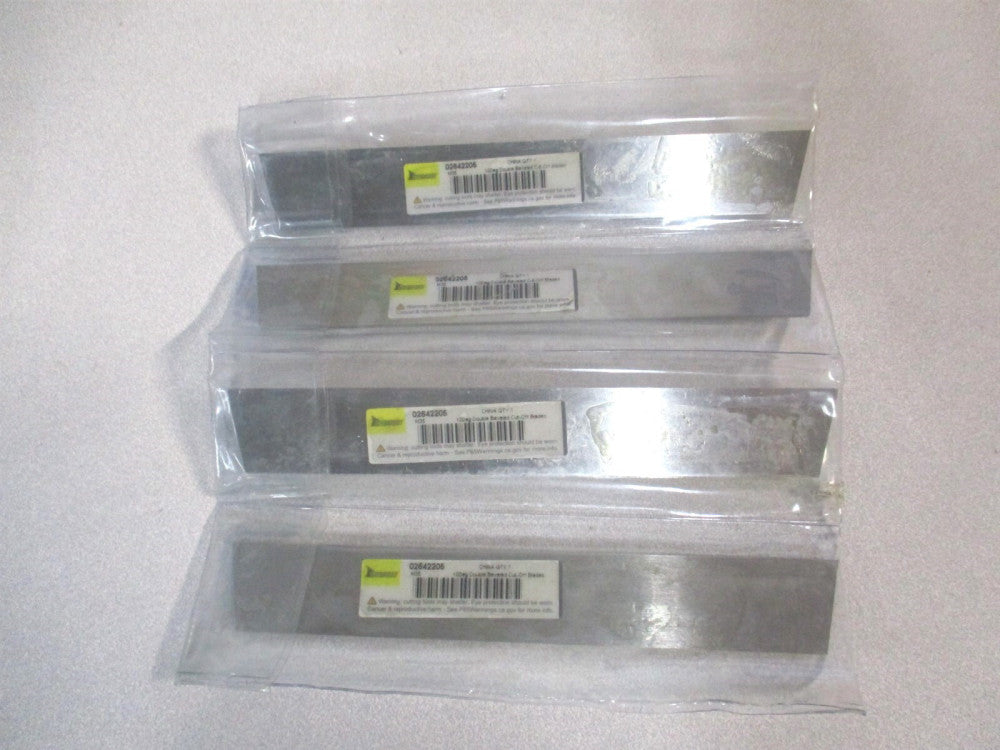 (461-2005) 1/8″ x 7/8″ x 6″ OAL Cobalt Beveled Cutoff Blade - Lot of 4