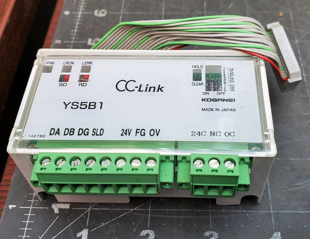 Koganei YS5B1 CC-Link Remote I/O Block 24V W/Harness WORKING PULL [Z3B4]