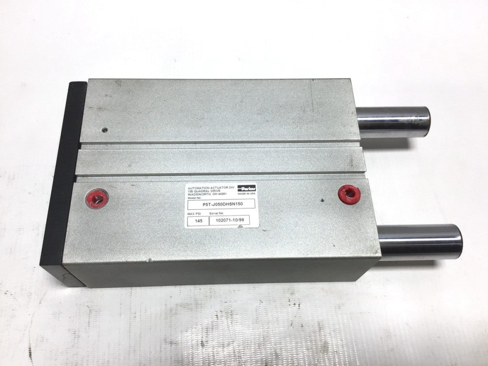 Parker P5T-J050DHSN150 6" Stroke Guided Cylinder Automation Actuation MAX PSI...