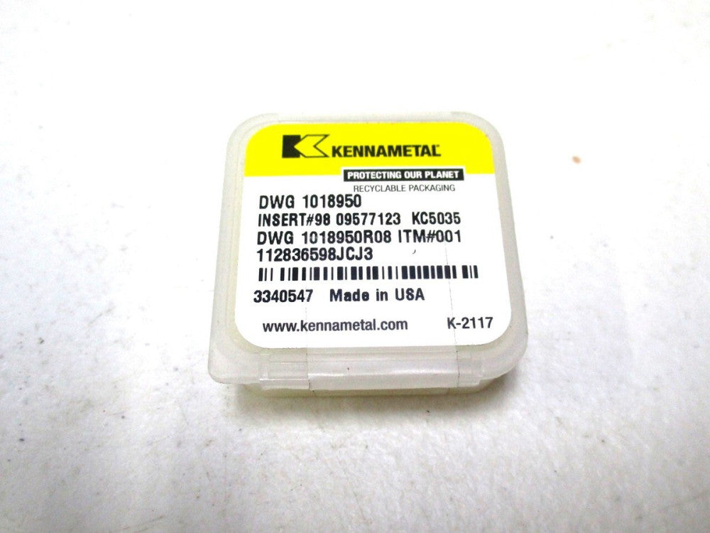 Kennametal KC5035 Carbide Grooving Insert