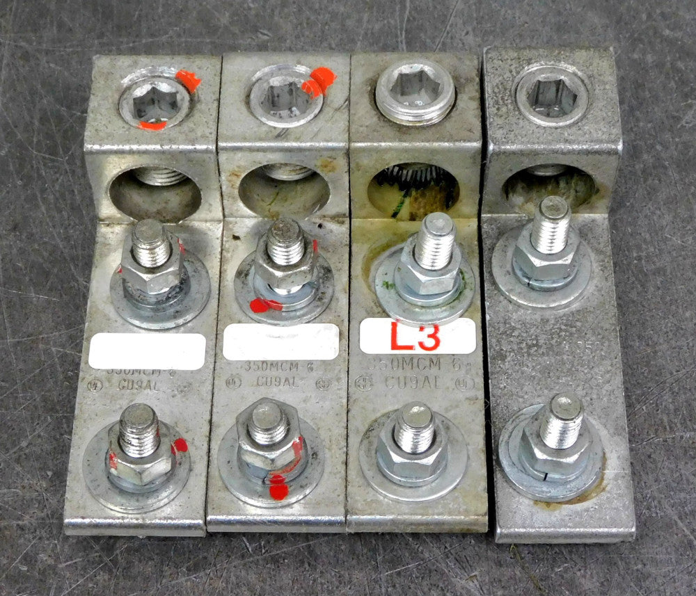 CMC - A-350 Mechanical Lug Single Barrel Two-Hole 350MCM-6 Lot of Four (4)