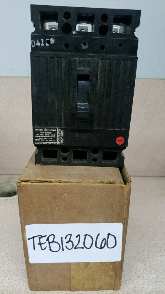 GE TEB132060 60-Amp 3-Pole 240VAC circuit breaker - NEW TAKE OUT