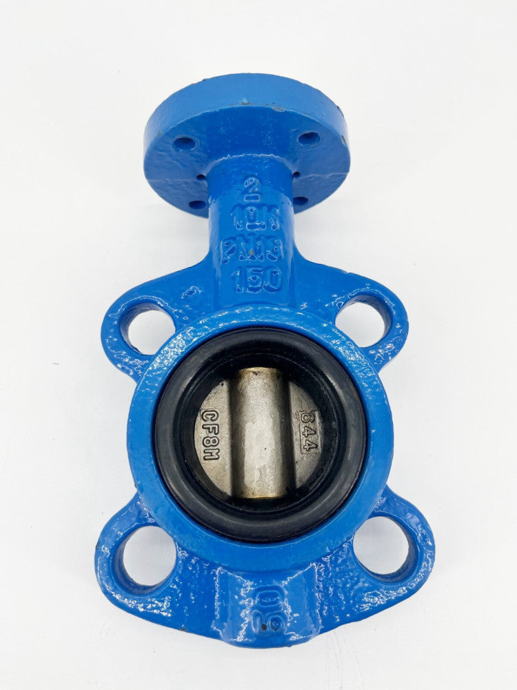 New FNW 2" Butterfly Valve FNW731E C/I Body CF8M Disc SS316 Stem EPDM Seat
