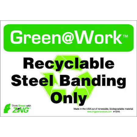 Zing 1047S Recycle Label,Pk5