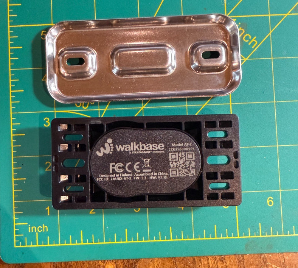 1 Set Walkbase Model AT-2 Asset Tag Inventory Control Device with Plate