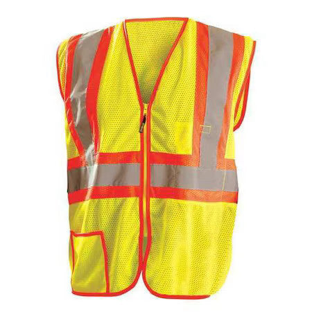 Occunomix Lux-Ssclc2z-Y3x Safety Vest,Yellow,2-Tone Class 2,3Xl
