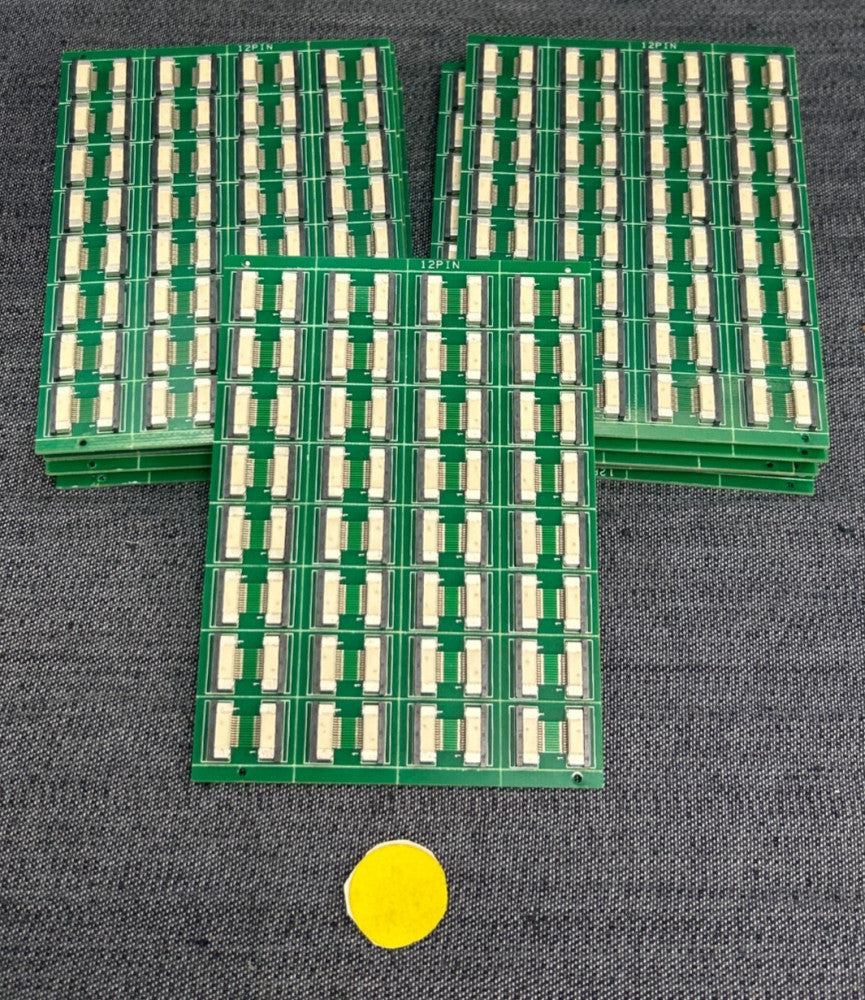 UNBRANDED 12 PIN 32 LANE PRINTED CIRCUIT BOARD  LOT OF 11
