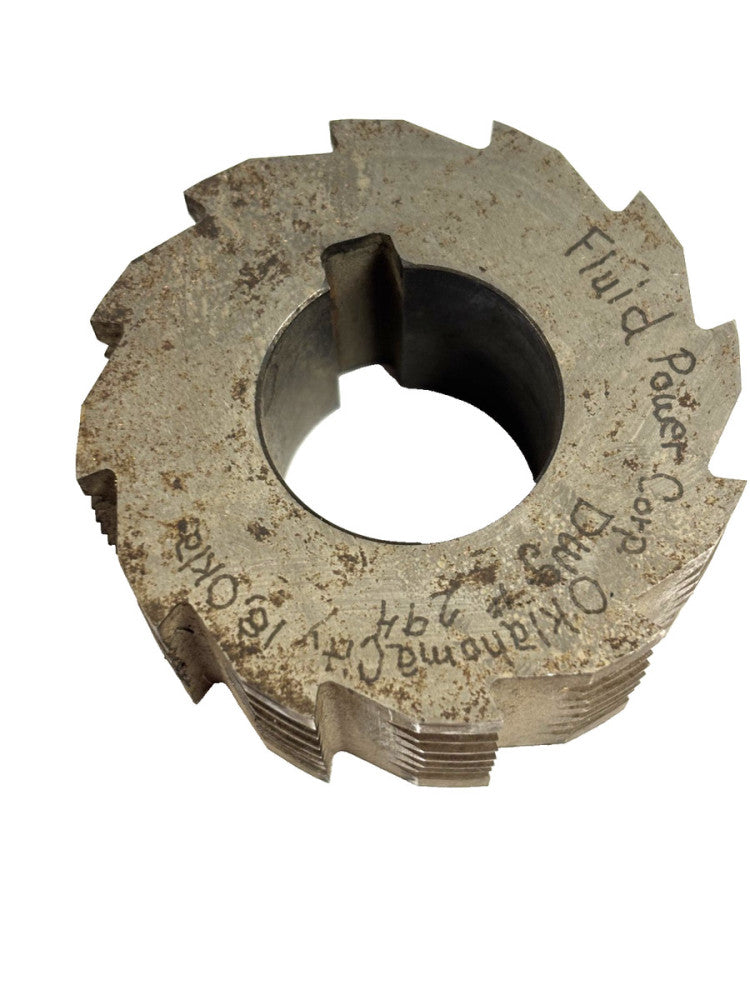 GEAR HOB CUTTER 12-TEETH, 1-1/4" BORE, 2-1/4" OD, 5/16" KEYWAY DIA