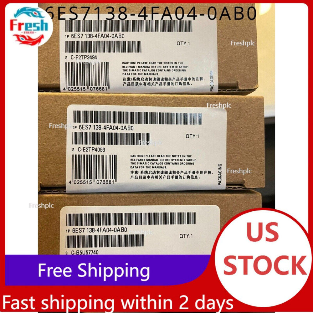 New Siemens 6ES7 138-4FA04-0AB0 6ES7138-4FA04-0AB0 Electronics module f ET200S