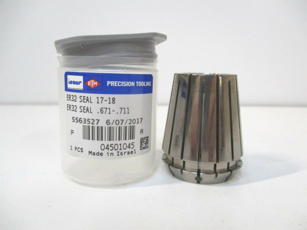 Iscar (04501045) 0.671" x 0.711" Steel Spring Collet