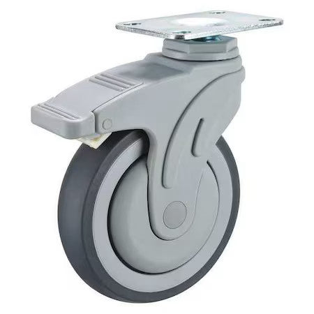 Zoro Select P17s-Rp040k-12-Dl-001 Swivel Plate Caster W/2-Position Directional