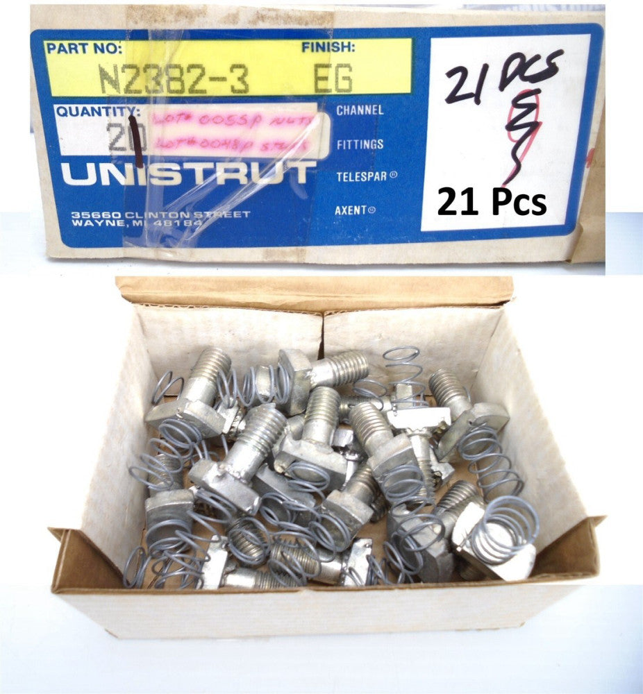 (21 Pcs) UNISTRUT - MPN: N2382-3 EG - Channel Stud Nuts (1-5/8" Ser) - P2382-3