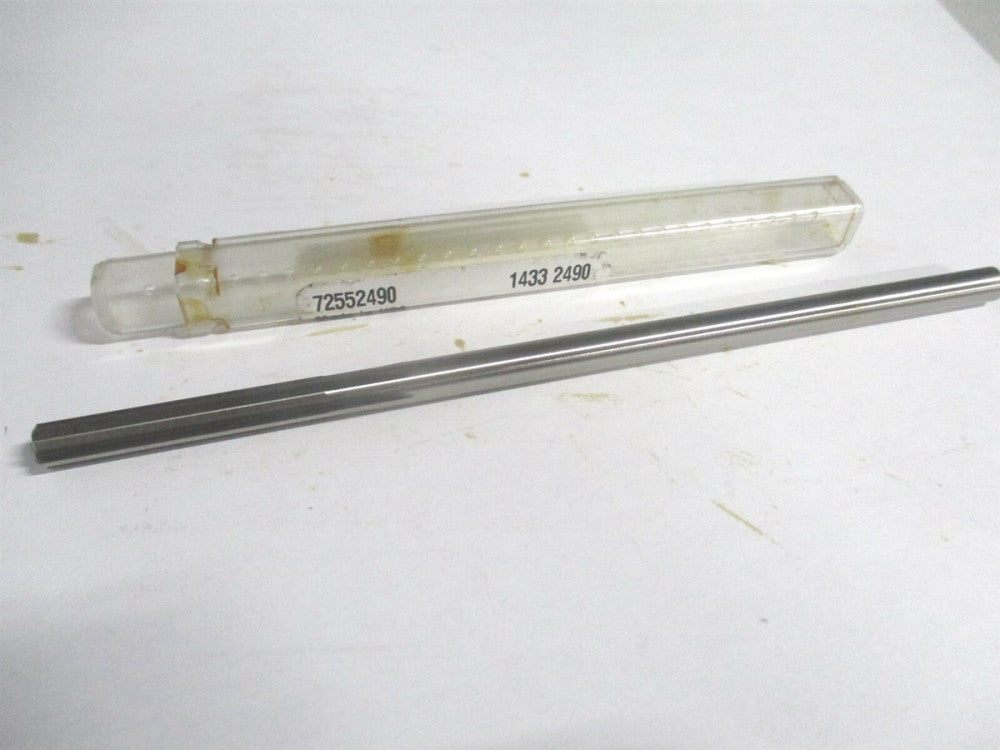 (1433-0.2490) 0.249" x 1-1/2" x 6" Straight Shank Cobalt 6-Flute Chucking Reamer