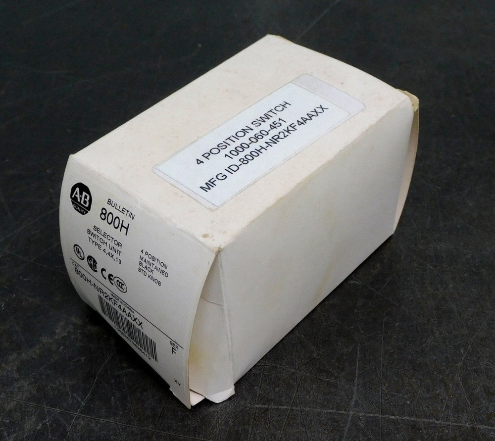 Allen Bradley 800H-NR2KF4AAXX Selector Switch Knob Series F Type 4,4X,13 30mm