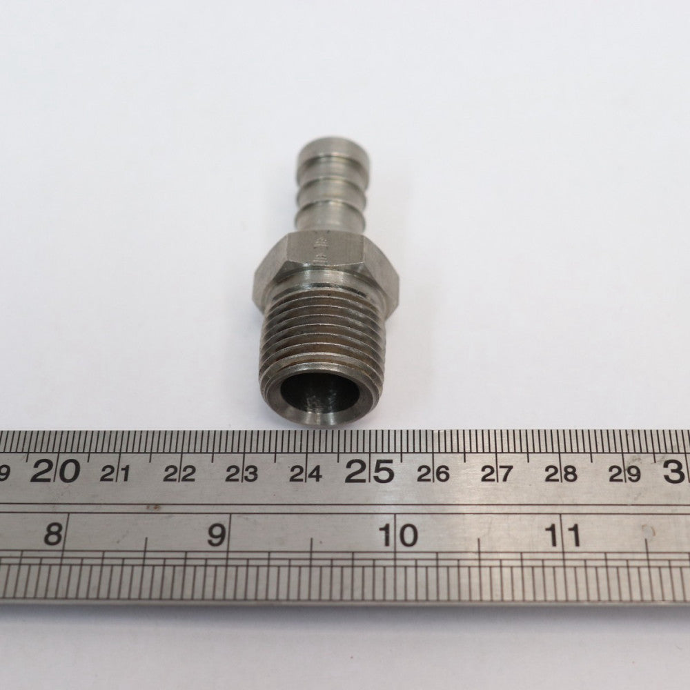 E010 Nipple Stainless Steel 5/8" X 1/2"