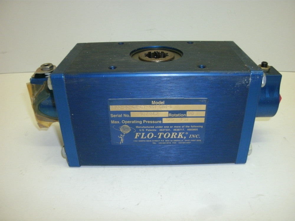 FLO-TORK A500-90-CB-ET-MS1-SBH-N ROTARY ACTUATOR 125 PSI MAX.NEW NO BOX