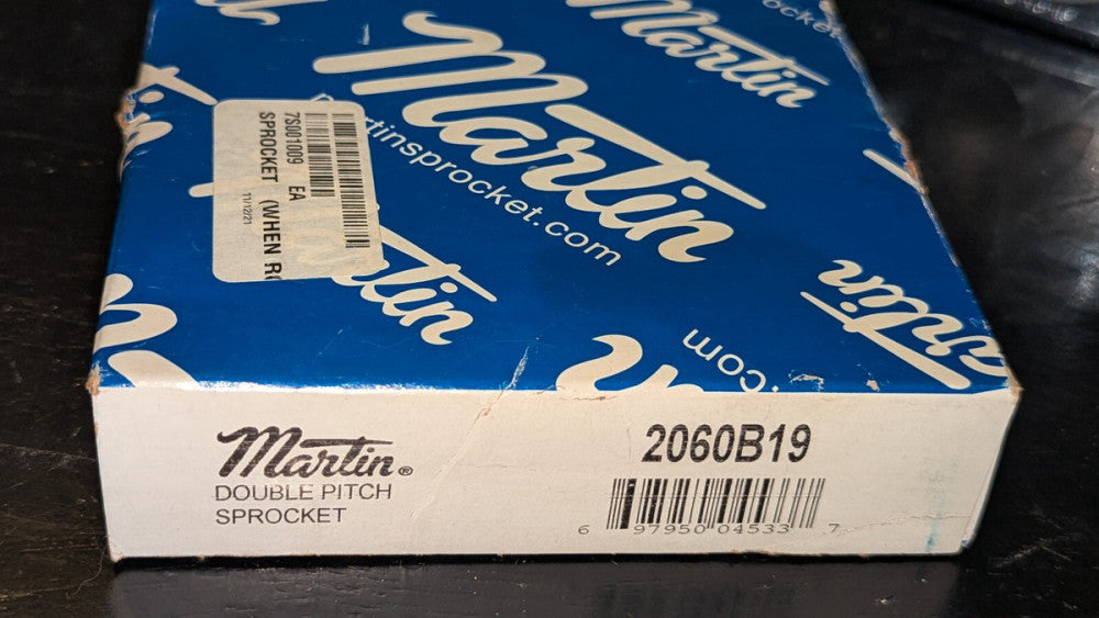 Martin Sprocket 2060B19 Double Pitch Sprocket New & Sealed