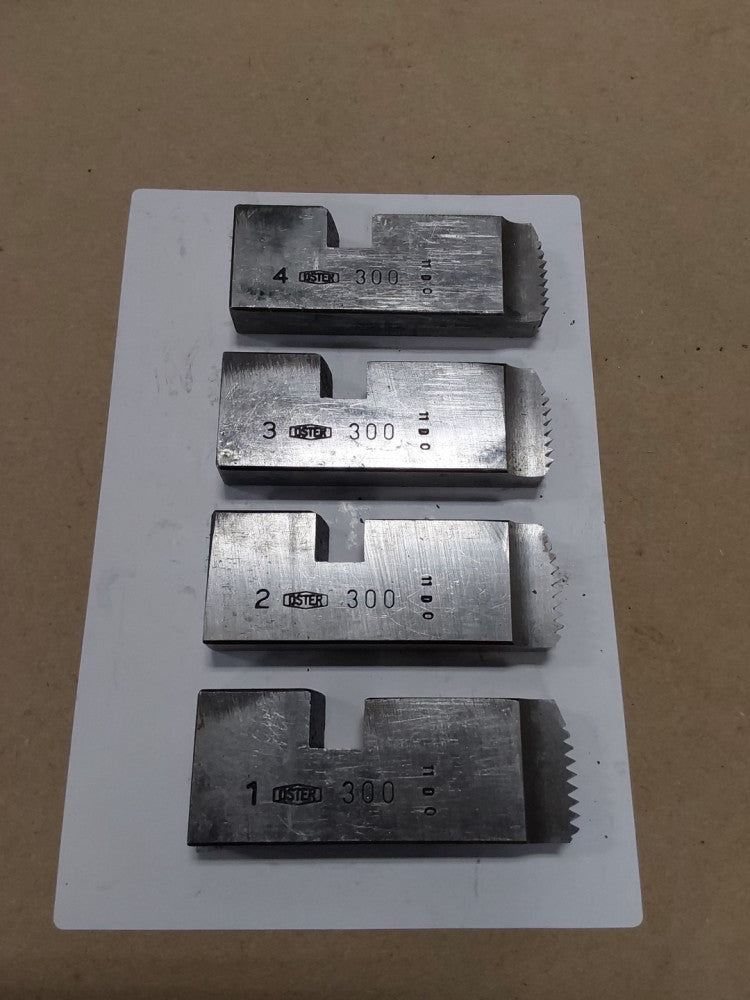 Oster 300 1-4 Die Set #1, 2, 3, 4......11 D 0...1" & 1"1/4S