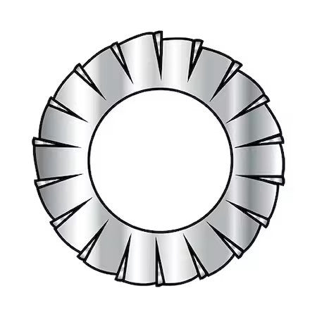 ZORO SELECT M3D6798A2 External Tooth Lock Washer, For Screw Size M3 10000 PK