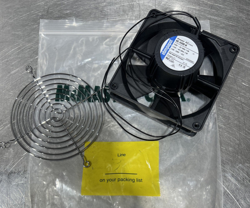 1pcs ebmpapst AC4300 / 19H 12038 230V 11W 12CM device fan  2 wire Nos Surplus