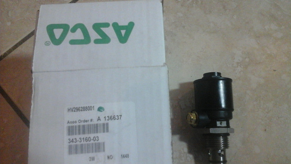ASCO  Valve 343-3160-03   HV296288001   A 136637 2W 1448