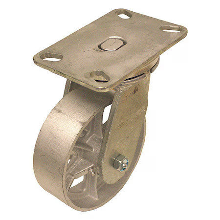 Zoro Select P23s-C060r-16 Plate Caster,1200 Lb. Ld Rating,Roller