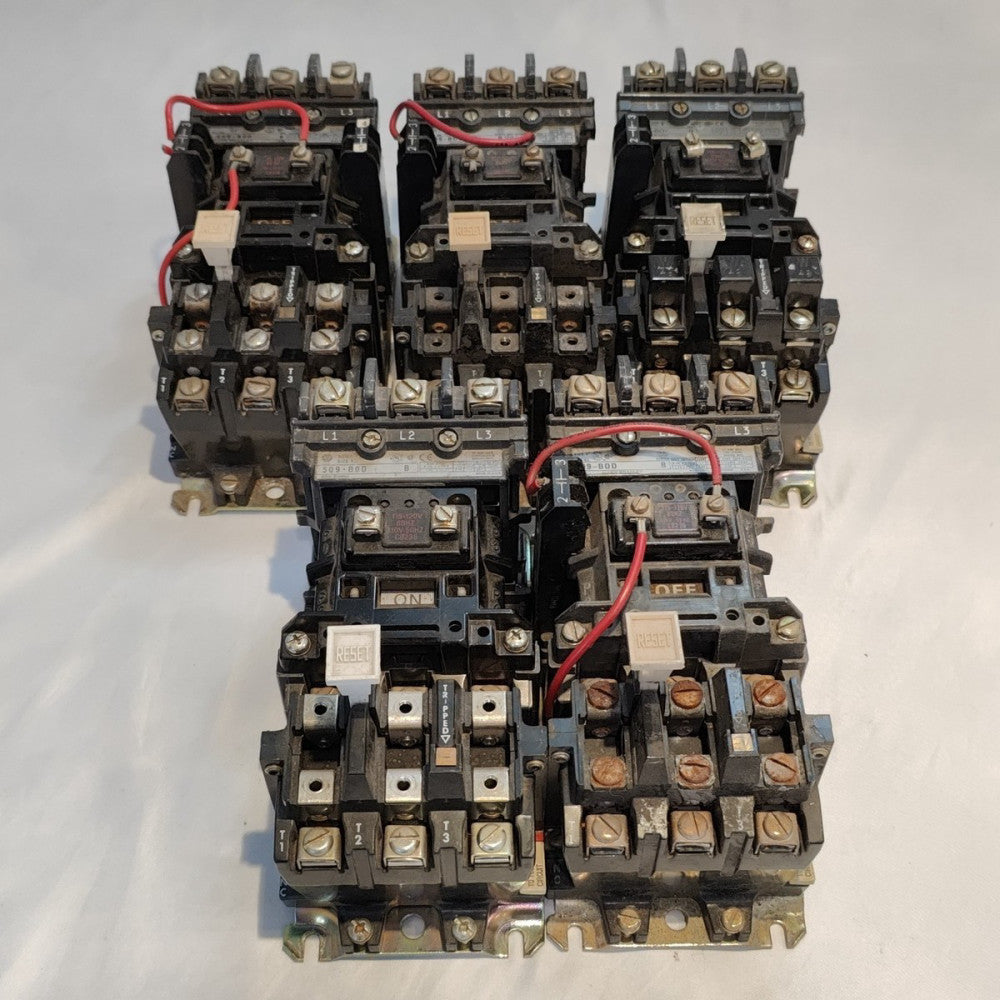 Lot of 5 Allen Bradley 509-B0D Size 1 Motor Starter 27A 120V Coil
