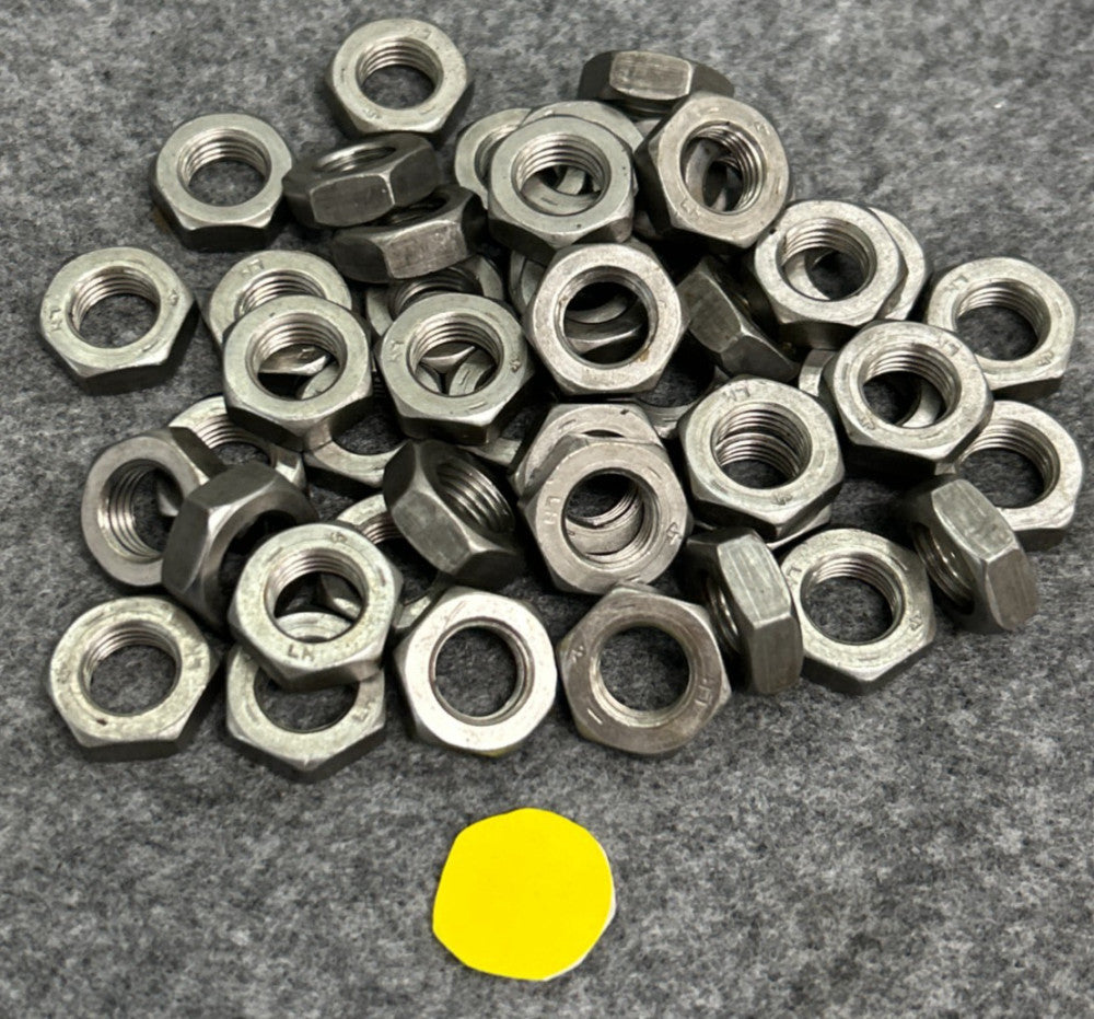 GRADE 2 LEFT HAND STEEL HEX NUT  7/16" - 20  LOT OF 45
