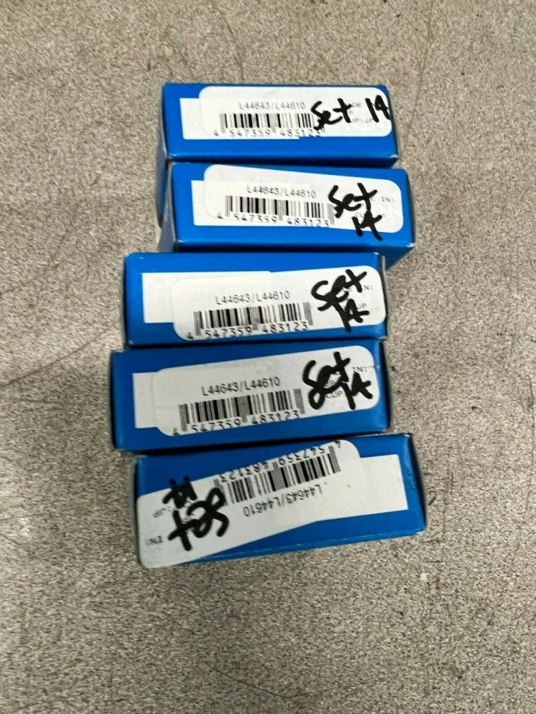 LOT OF 5 NEW IN BOX NTN ROLLER BEARING WITH RACE SET 14 L44643/L44610