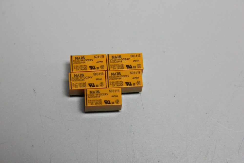 Lot of 5 Panasonic Relay Relays NAIS DS2EMDC24V AG202444 NEW