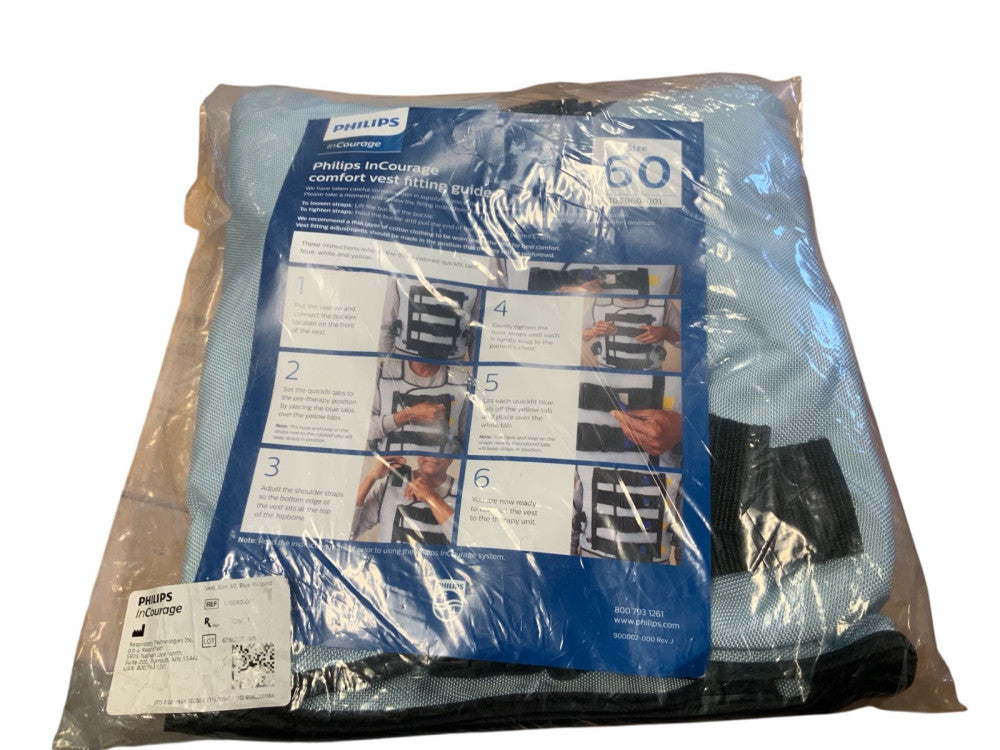Philips inCourage ICS-1M-US-A RespirTech vest jacket size 60 FREE SHIPPING