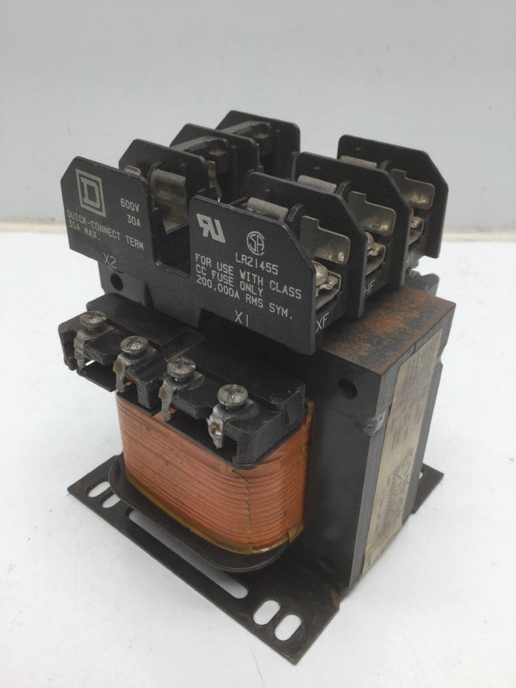 Square D Industrial Transformer Class 9070 Type TF100D1 