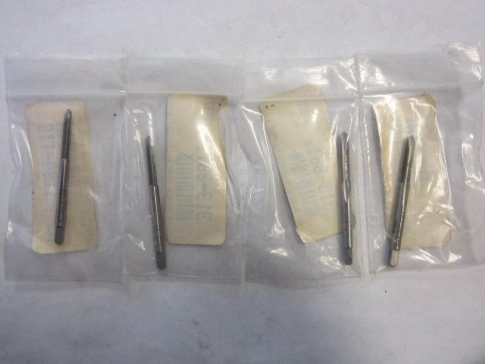 5-40 UNC H1 High Speed Steel Spiral Point Plug Chamfer Taps - Lot of 4