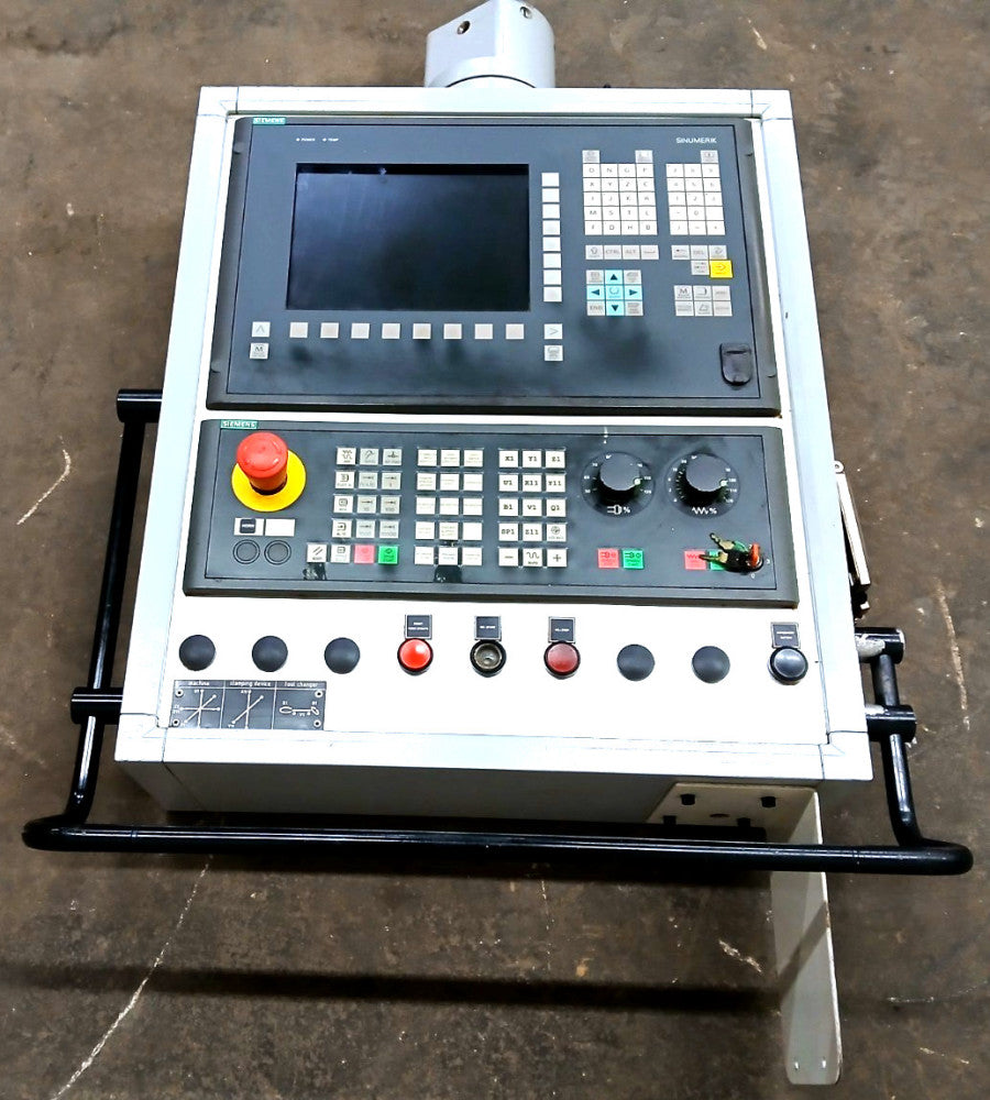 SIEMENS SINUMERIK OPERATOR & CONTROL PANEL FOR CNC MACHINE W/CONTROL CABINET