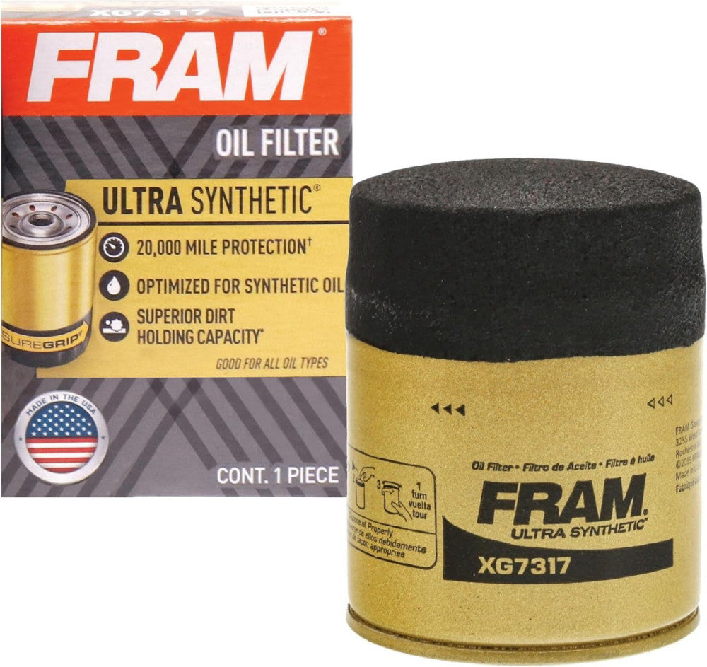 FRAM Ultra Synthetic XG7317 20K Mile Change Automotive 1 Count (Pack of 1) 