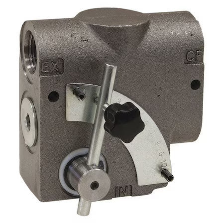 BUYERS PRODUCTS HFDL075SAE No 12 SAE Side Ported Adjustable Flow Divider Valve