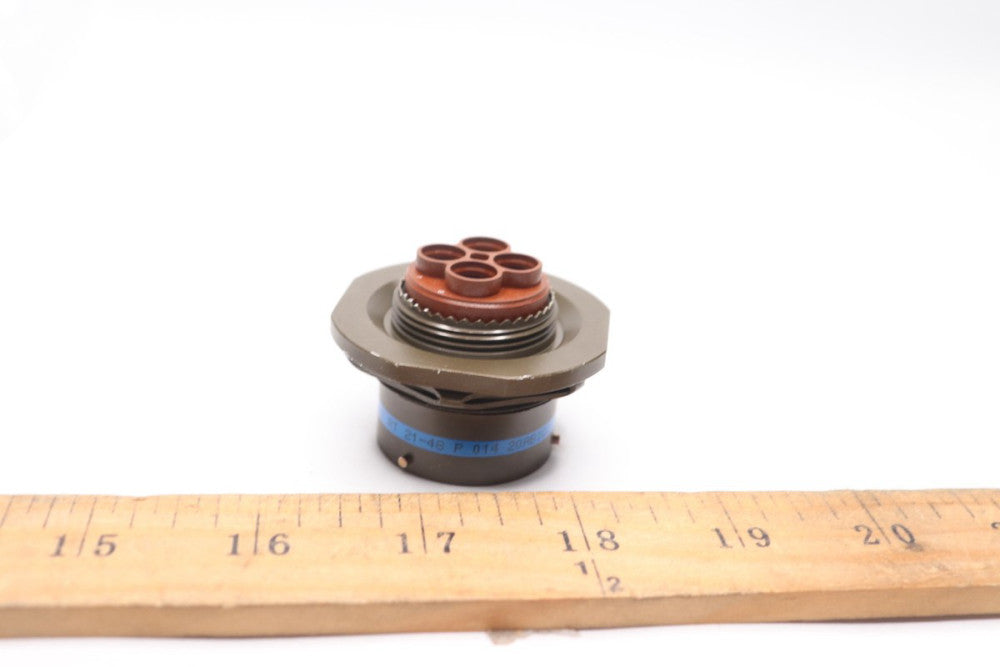 Amphenol Circular MIL Spec Connector 79P Sz 21 Crimp Strt Jam Nut Receptacle 