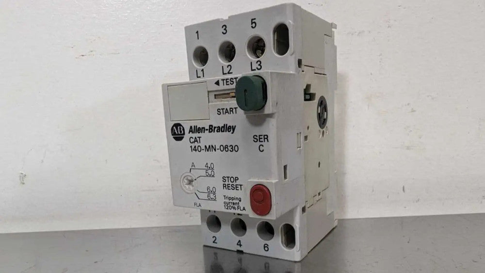 Allen-Bradley 140-MN-0630 Manual Motor Starter Circuit Breaker Ser C 4.0-6.3A 3