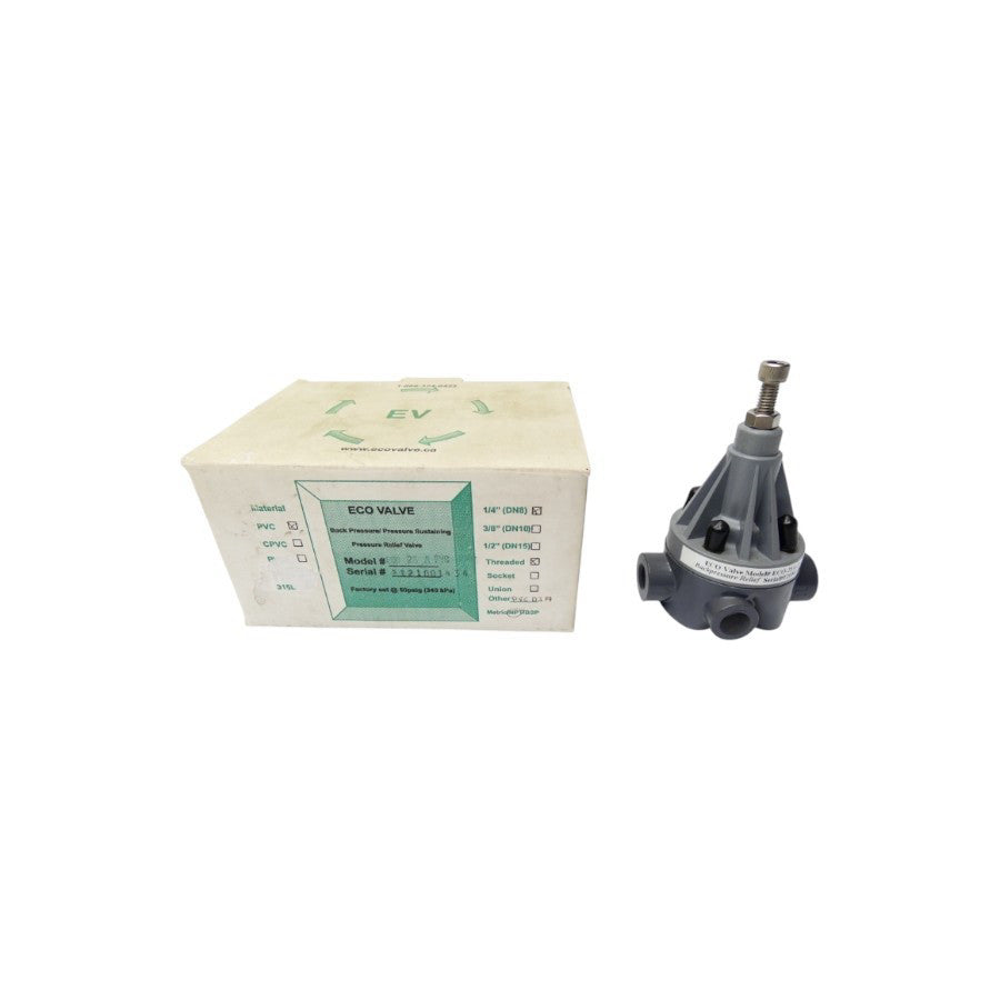 ECO VALVE ECO-25A-PVC 15-150PSI 1/4" NSMP
