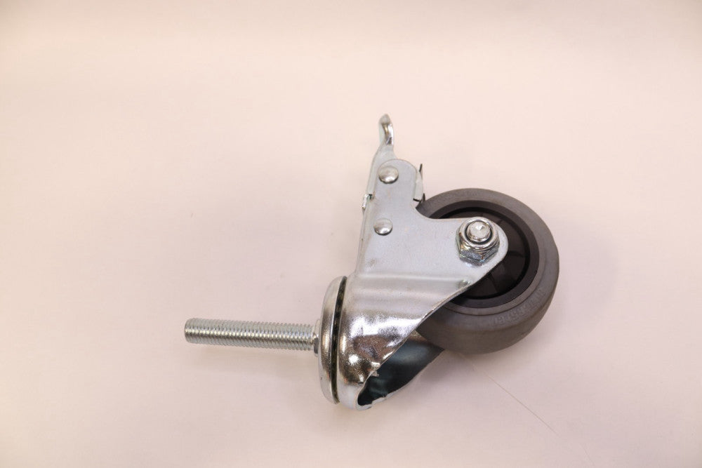 Post Stop Swivel Poly Caster 1-1/4 x 3"  with 1/2"-13 x 1-1/2" Post