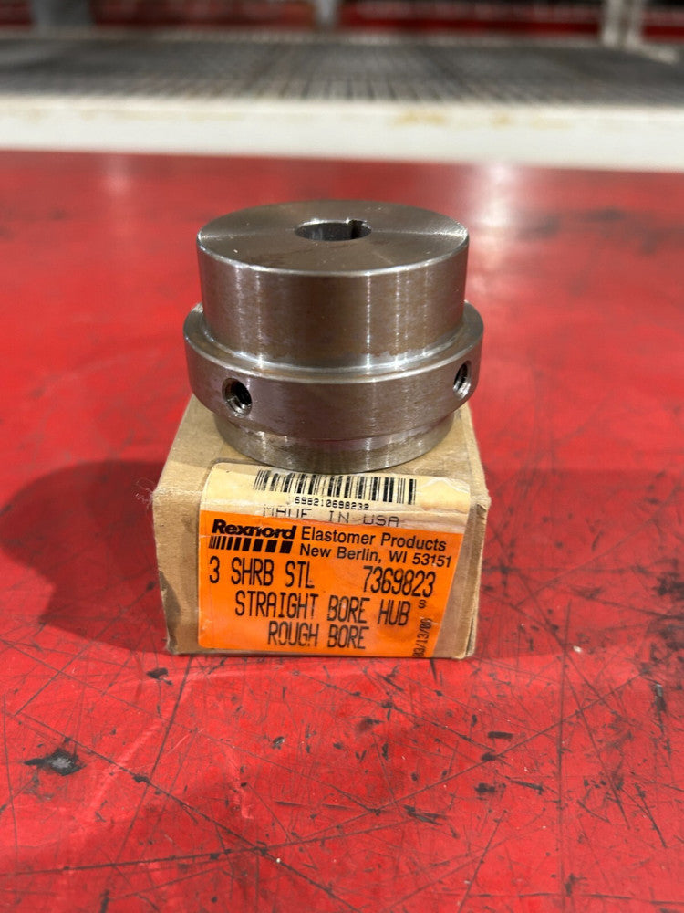 NEW IN BOX REXNORD STRAIGHT BORE HUB 3 SHRB STL 7369823