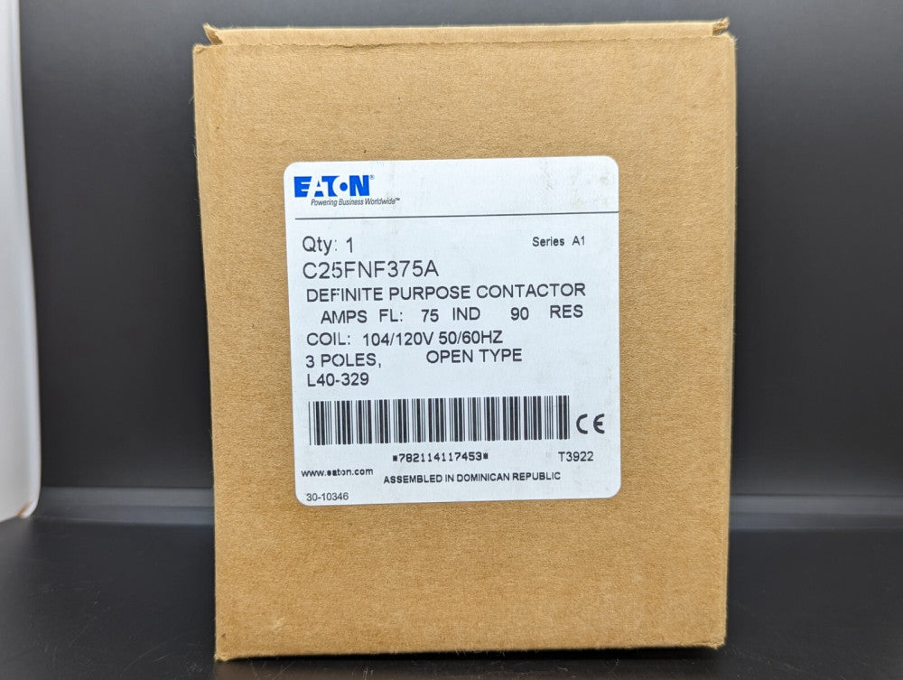 Eaton C25FNF375A DP Contactor 75AMP 3P 120V New In Box USA