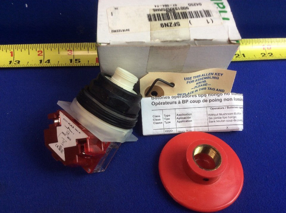 SCHNEIDER 9001SKR25RH6 MUSHROOM HEAD PUSH BUTTON SWITCH (NIB)