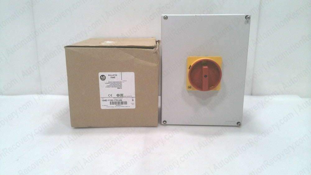 ALLEN BRADLEY 194E-Y100-1753-6N SERIES B, LOAD SWITCH, NEW #342530