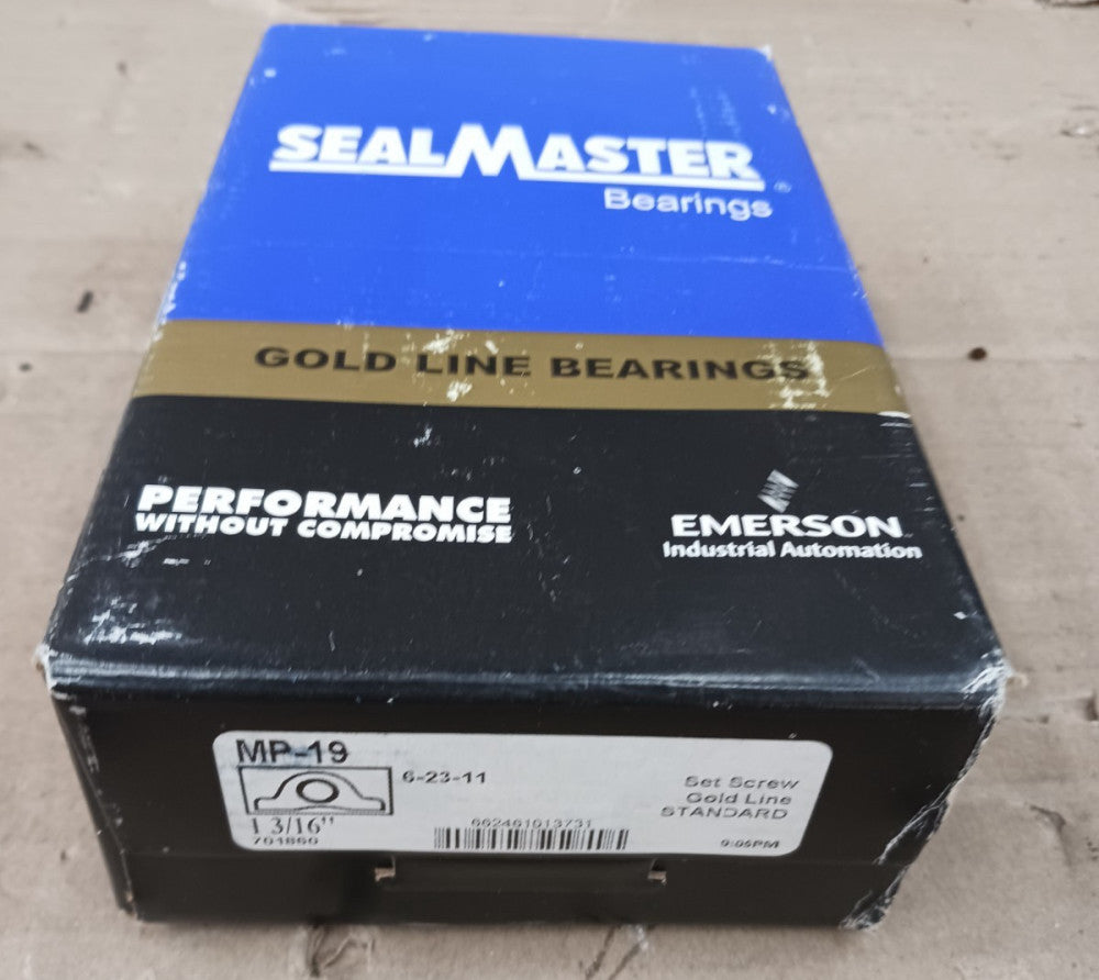 New SealMaster 1-3/16" Pillow Block Ball Bearing MP-19