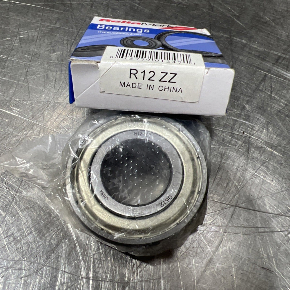 R12-ZZ Two Side Metal Shield Ball Bearing 0.75″x1.625″x0.4375″ Nos Surplus