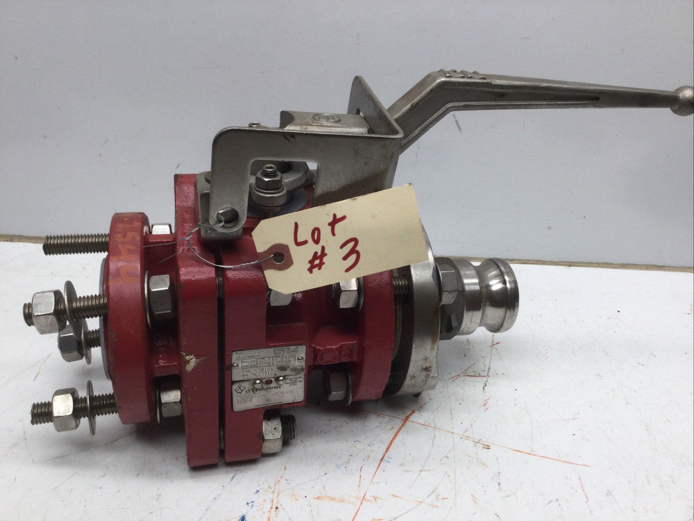 Richter ITT KNA Lined Ball Valve, 1.5” 150lbs, 1.5-KNA-1100-T1-ST1-LDS AA Flange